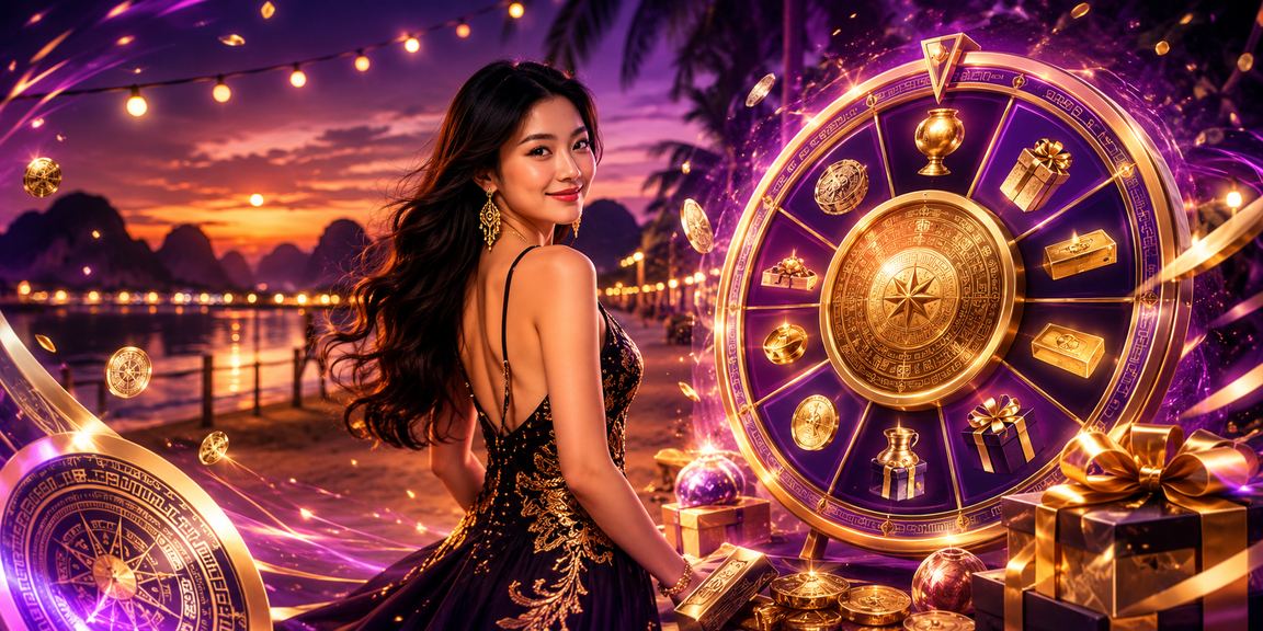Bầu không khí bốc thăm may mắn dưới ánh đèn neon tại Ninh Bình