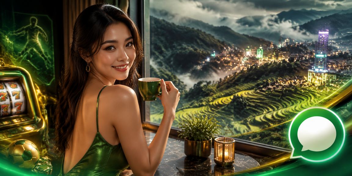 Máy slot game neon với ly cà phê Việt Nam tại Sapa
